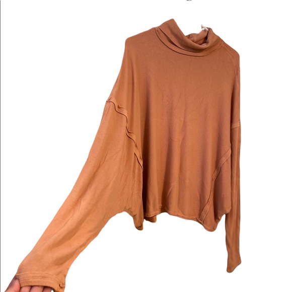 Free People Womens Turtleneck ribbed long sleeve - Picture 4 of 8